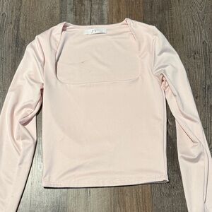 Chic Blush Long Sleeve Women's Top